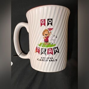 Peanuts Snoopy Arizona Cardinals Swirl Mug NWT 15oz